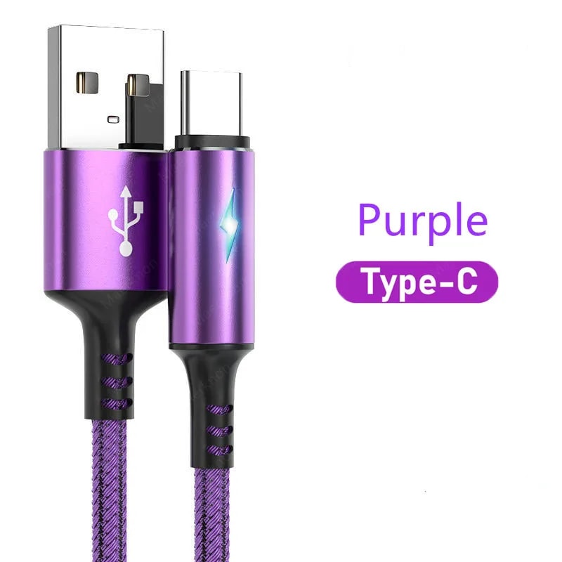 USB C Cable Fast Charging Micro USB Charger Quick Charge Data Cord 7