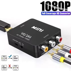 rca to hdmi scaler converter composite video adapter for pc hdtv projector