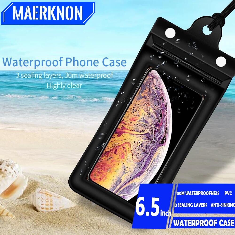 Universal Mobile Phone Cover Waterproof Case PVC Swimming Protective Bag 0