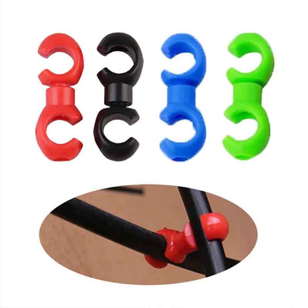 Rotatable S Style Buckle Bicycle Brake Gear Cable Clip Cycling Hose Guide Line Clips 5