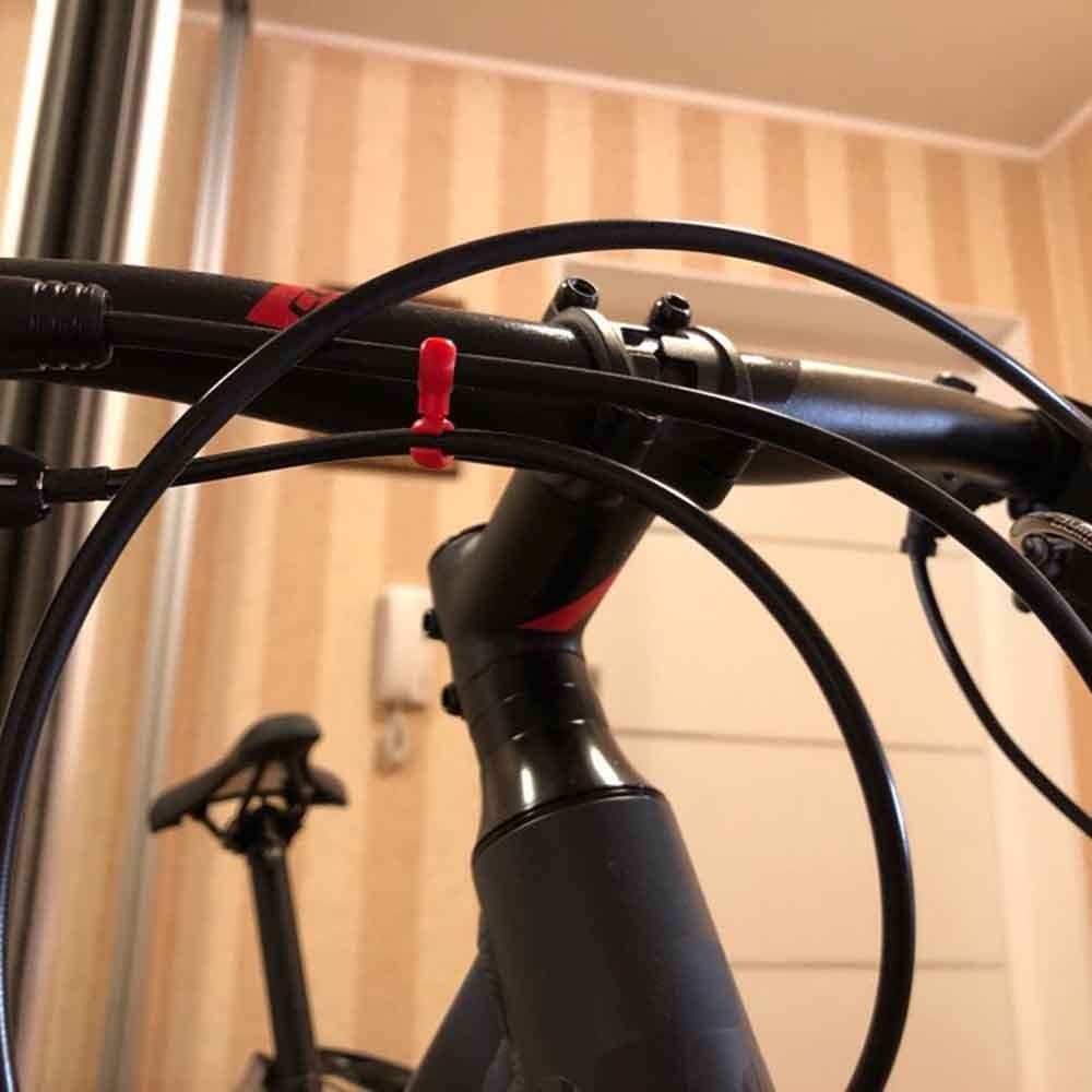 Rotatable S Style Buckle Bicycle Brake Gear Cable Clip Cycling Hose Guide Line Clips 2