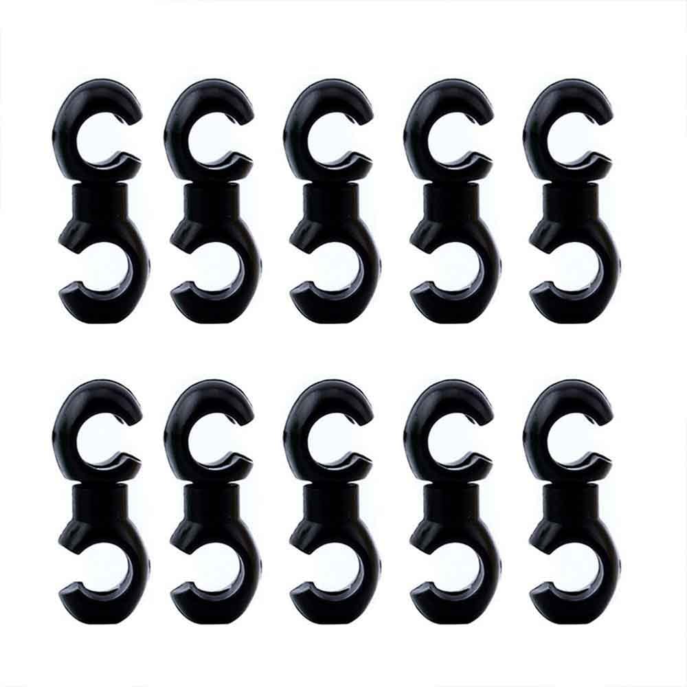 Rotatable S Style Buckle Bicycle Brake Gear Cable Clip Cycling Hose Guide Line Clips 6