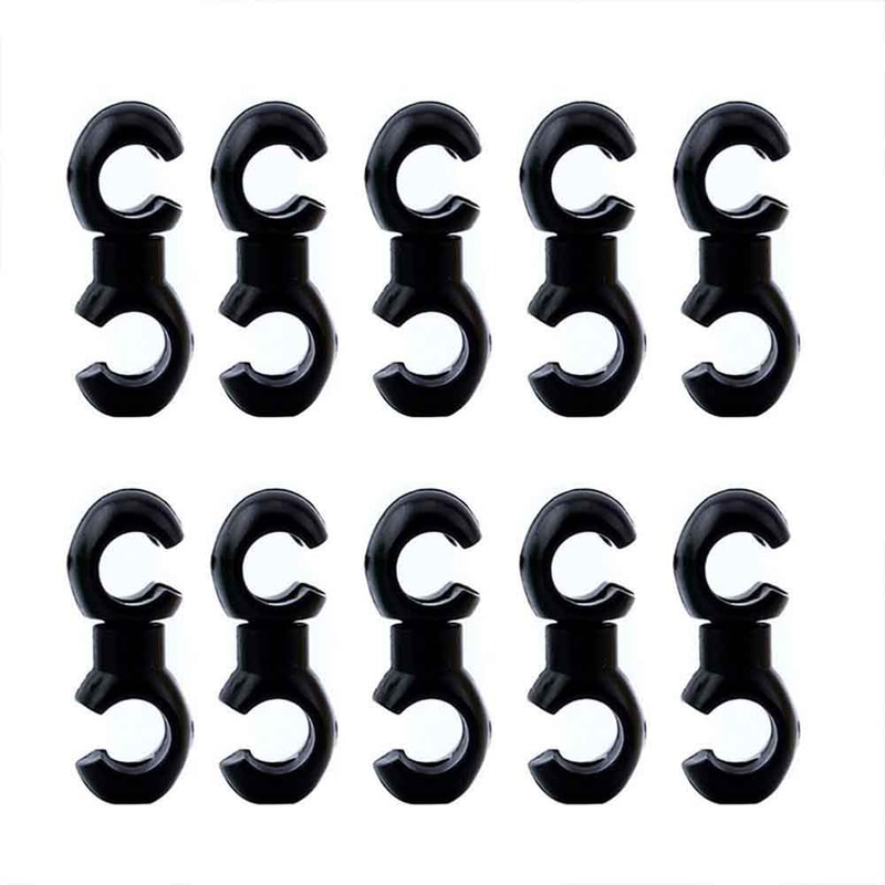 Rotatable S Style Buckle Bicycle Brake Gear Cable Clip Cycling Hose Guide Line Clips 6