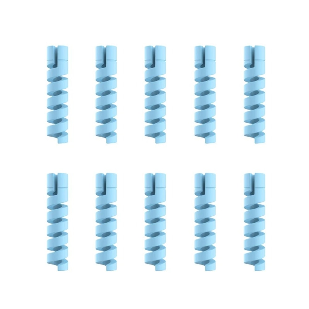 Silicone Spiral Cable Protector For USB Charger Data Cables Phone Mouse Earphone Cord Saver Cover 6