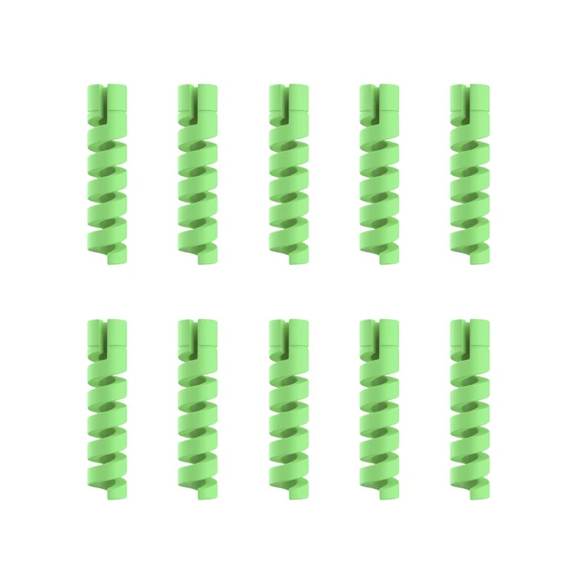 Silicone Spiral Cable Protector For USB Charger Data Cables Phone Mouse Earphone Cord Saver Cover 7