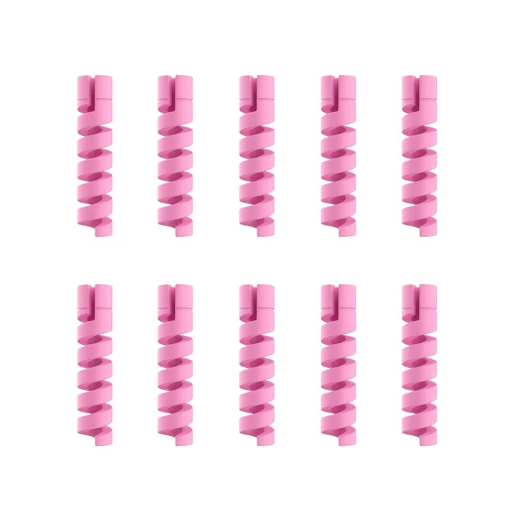 Silicone Spiral Cable Protector For USB Charger Data Cables Phone Mouse Earphone Cord Saver Cover 8