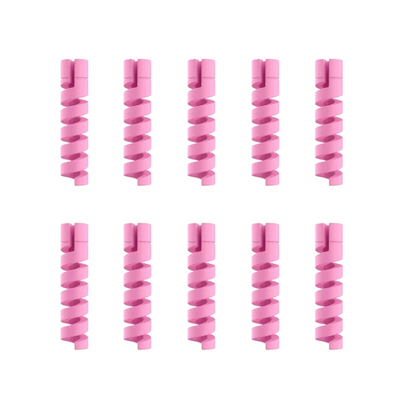 Silicone Spiral Cable Protector For USB Charger Data Cables Phone Mouse Earphone Cord Saver Cover 8
