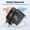 USB Charger With Quick Charge LED Display PD Type C Fast Wall Charger For Phones 6