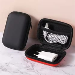 travel cable organizer storage zipper case portable usb data cord charger plug earphones sundries storage bag