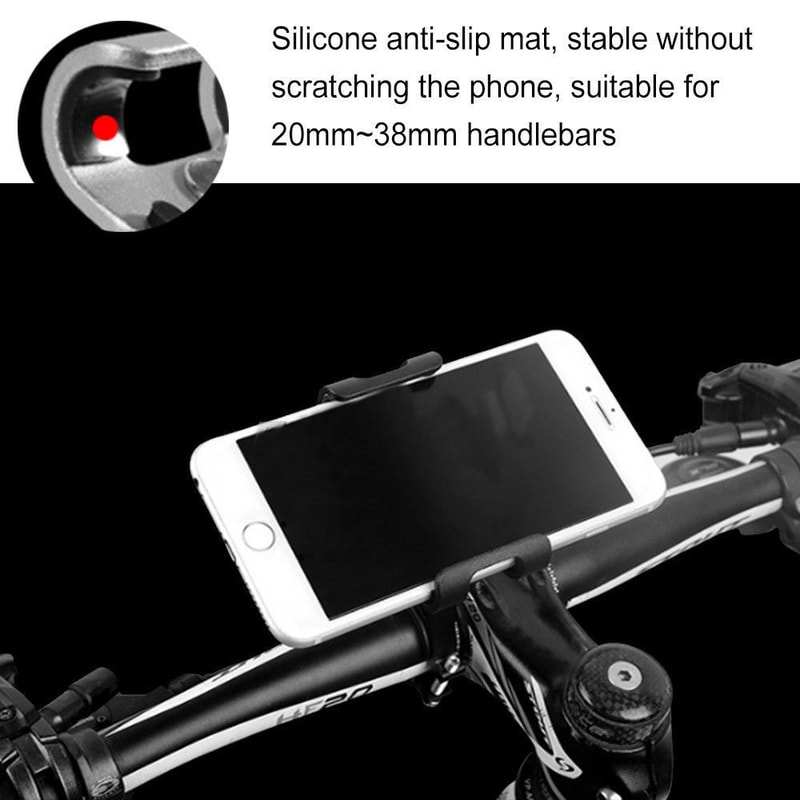 Universal Aluminum Alloy Motorcycle Bike Phone Holder Adjustable Metal Antislip Bracket For All Sma 3