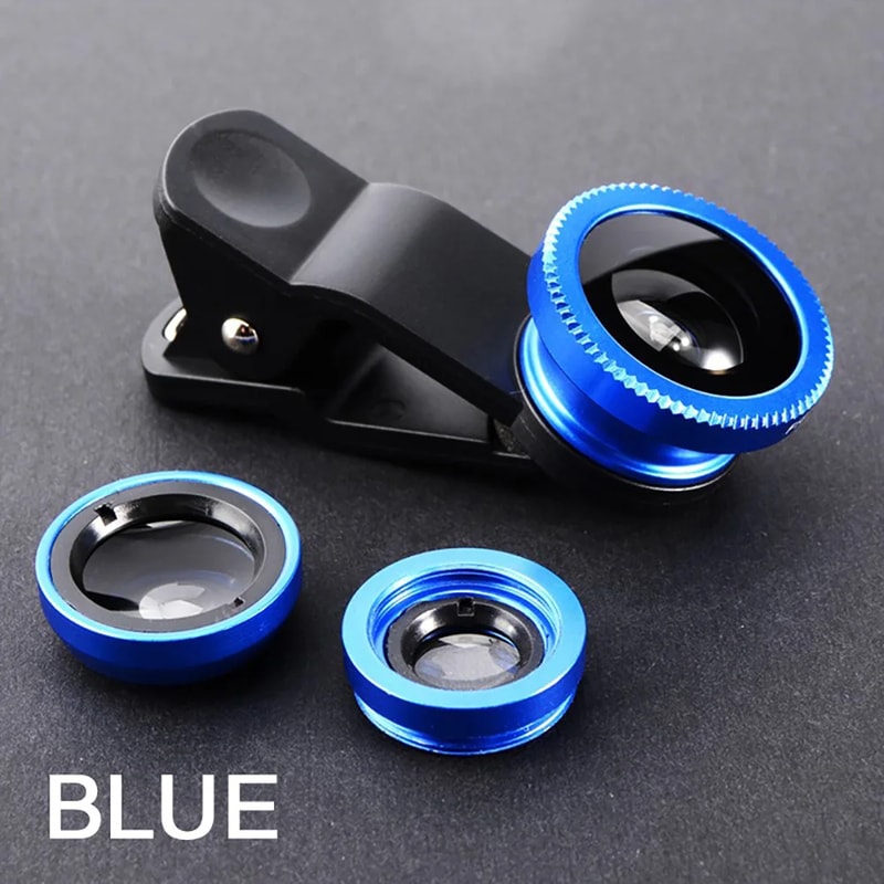 Zoom Fisheye Lens Kit For Smartphones Wide Angle Macro Camera Lens 7