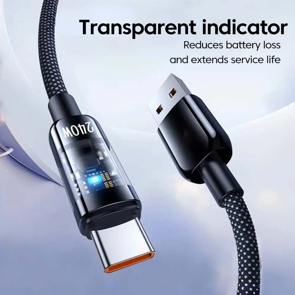 USB Type C Cable Quick Charge Phone Charger PD Data Cord Super Fast Charging 1