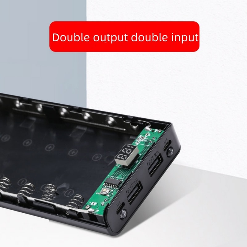 Detachable Battery Holder USB Charging Box DIY Shell Case Power Bank 1