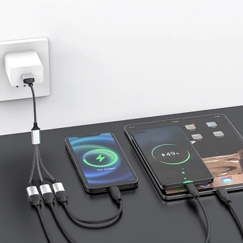 USB HUB Adapter Type C Splitter Connector Ports HUB Expander Converter For Laptop PC Accessories 3