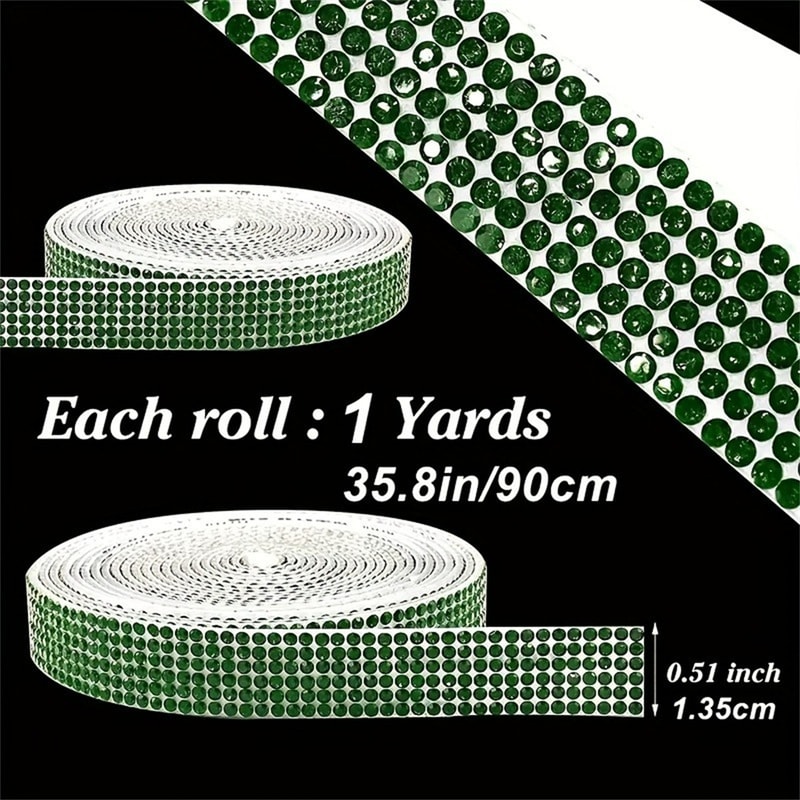 SelfAdhesive Rhinestone Sticker Glitter Crystal Trim Tape For Clothes Jewelry Car Phone Crafts Gift 6