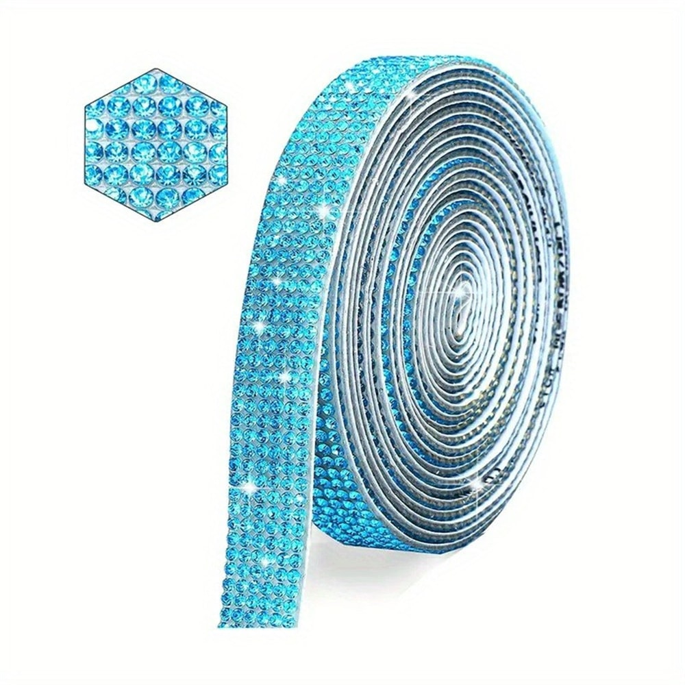 SelfAdhesive Rhinestone Sticker Glitter Crystal Trim Tape For Clothes Jewelry Car Phone Crafts Gift 8
