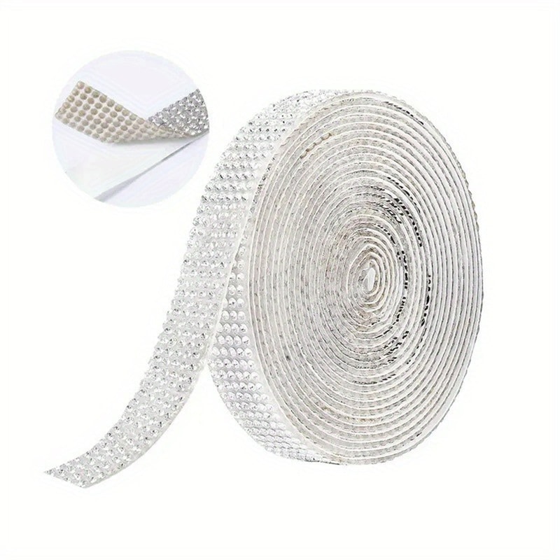 SelfAdhesive Rhinestone Sticker Glitter Crystal Trim Tape For Clothes Jewelry Car Phone Crafts Gift 10