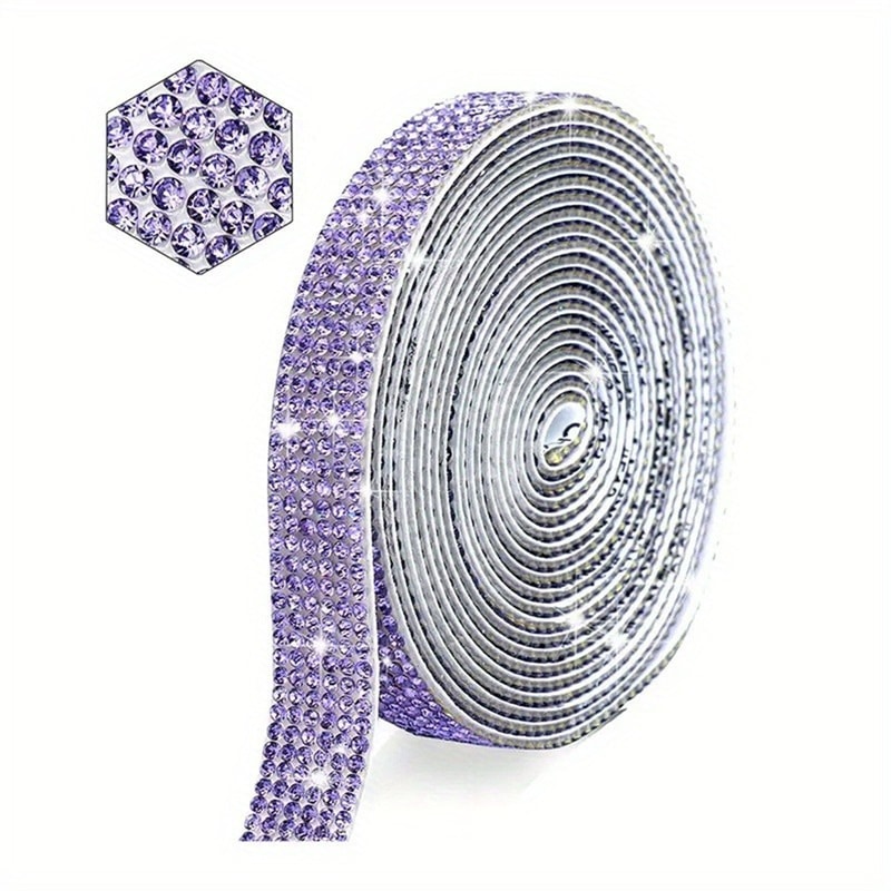 SelfAdhesive Rhinestone Sticker Glitter Crystal Trim Tape For Clothes Jewelry Car Phone Crafts Gift 12