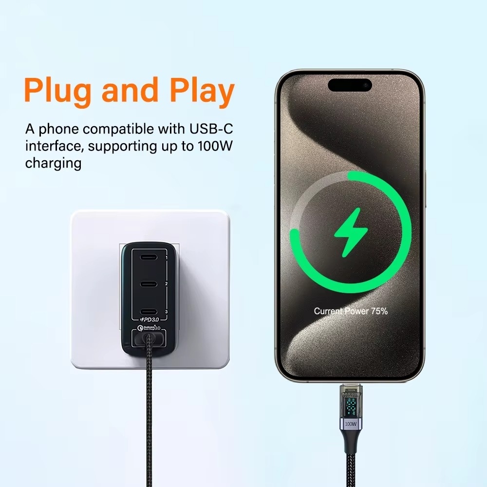 USB Type C Quick Charge Wire USB C To USB C Cable PD Fast Charging 2