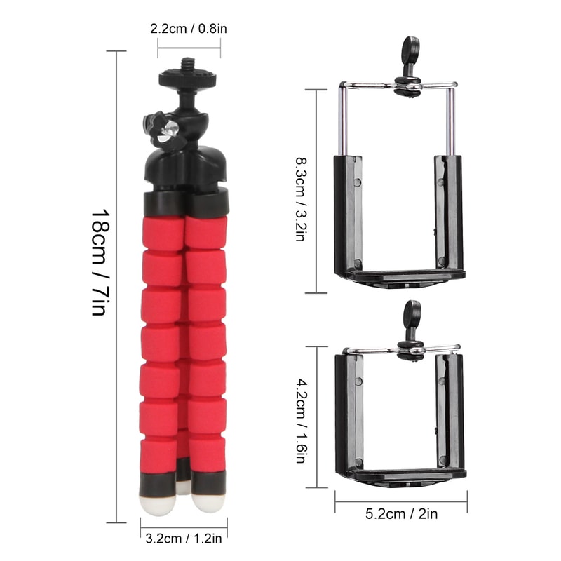 Portable Octopus Mini Flexible Tripod Mobile Camera Holder Phone Tripod Holder Monopod Stand Clip F 4