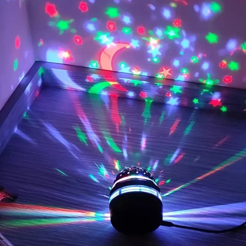 USB LED Starry Night Light Projector, Portable Table Lamp for Gaming Room, Bedroom, and Home Theater Ceiling Atmosphere