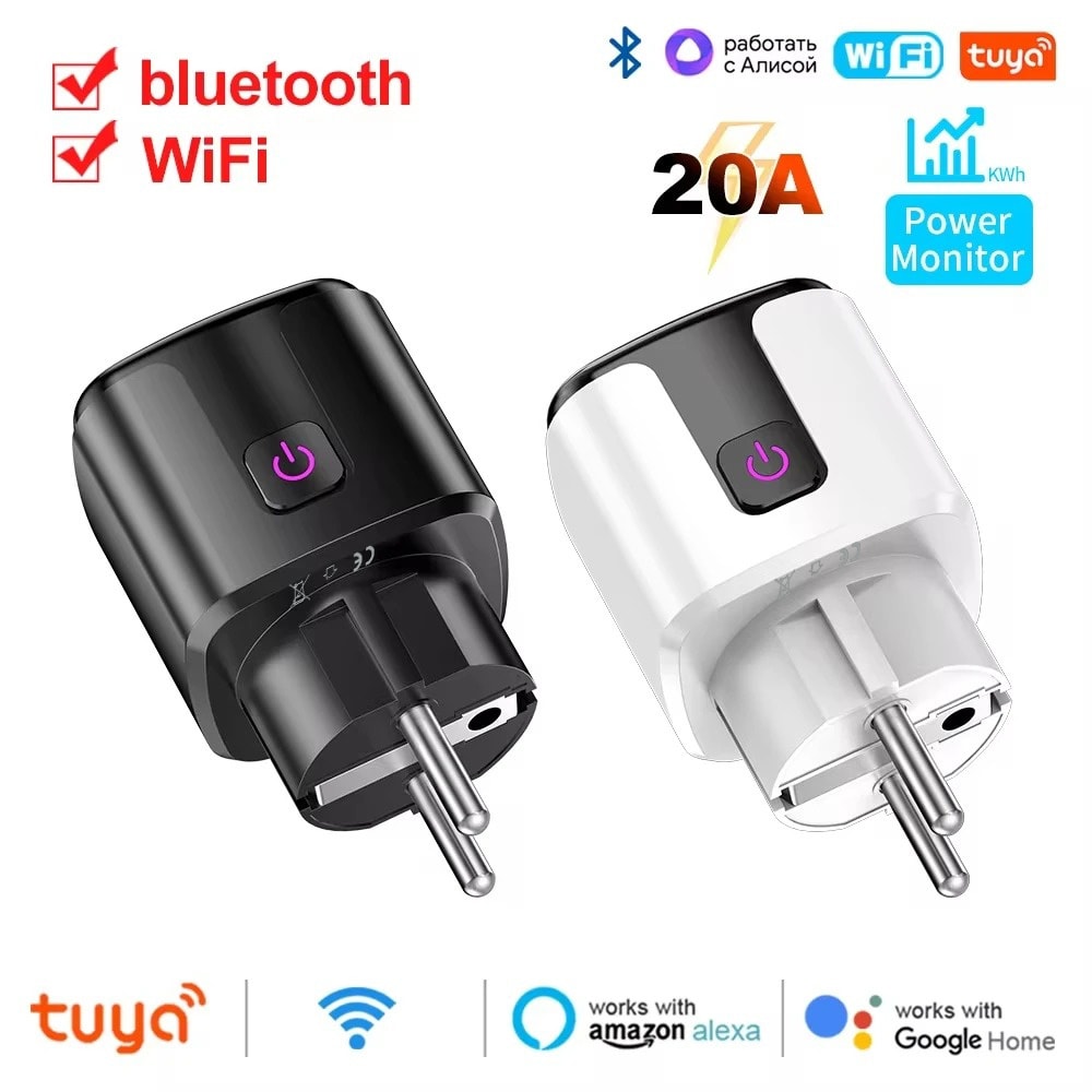 Smart WiFi Power Outlet AC Tuya Smart Life Alexa Google Home Voice Control 6