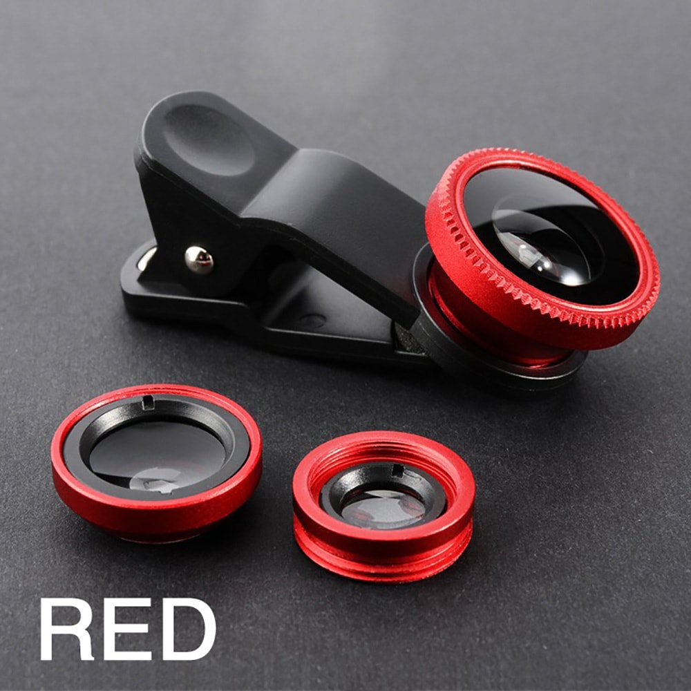 Universal Phone Lens Fish Eye Zoom Lens Wide Angle Micro Camera Lens With Phone Clip 0