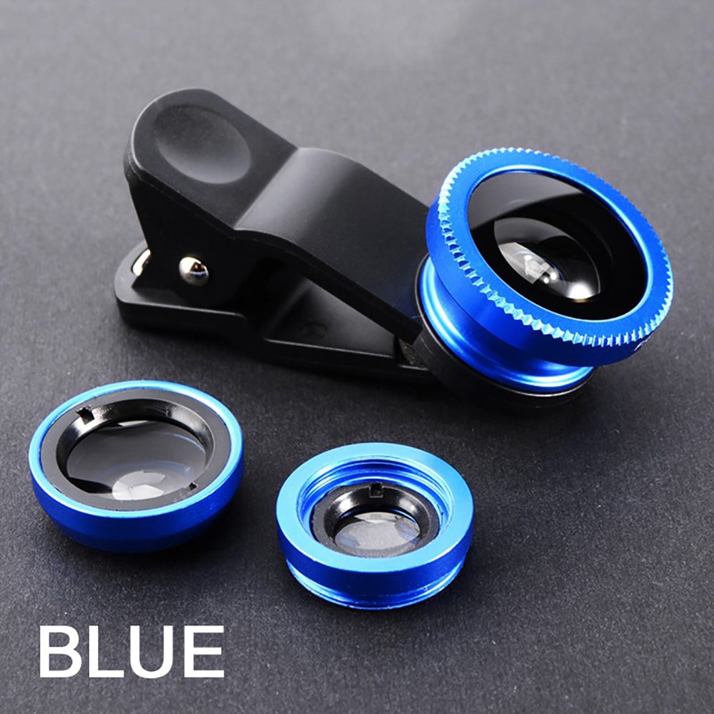 Universal Phone Lens Fish Eye Zoom Lens Wide Angle Micro Camera Lens With Phone Clip 6