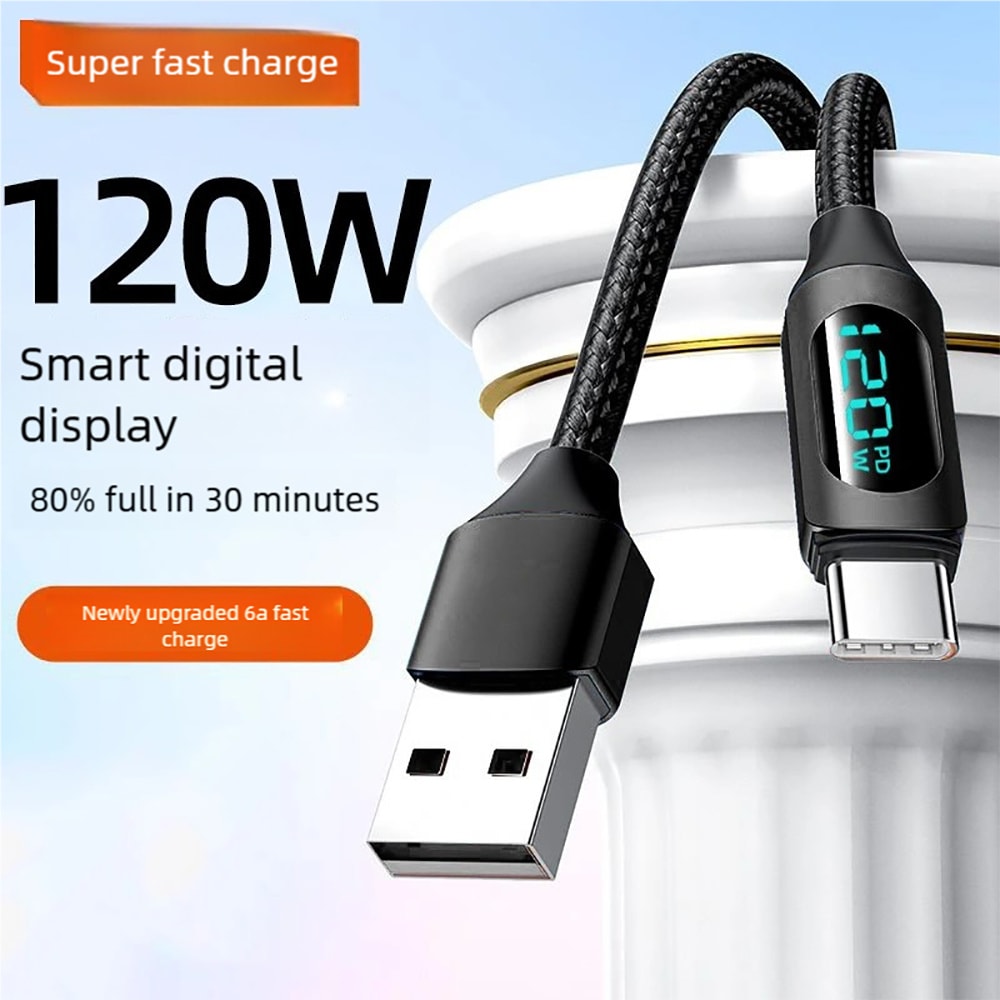High Speed USB C To USB C Charging Cable Fast Data Transfer Cord USB A To Type C Quick Charge Wire 3