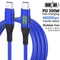 PD Type C Fast Charging Phone Charger 60W USB C To USB C Quick Charge Cable Data Cord 0