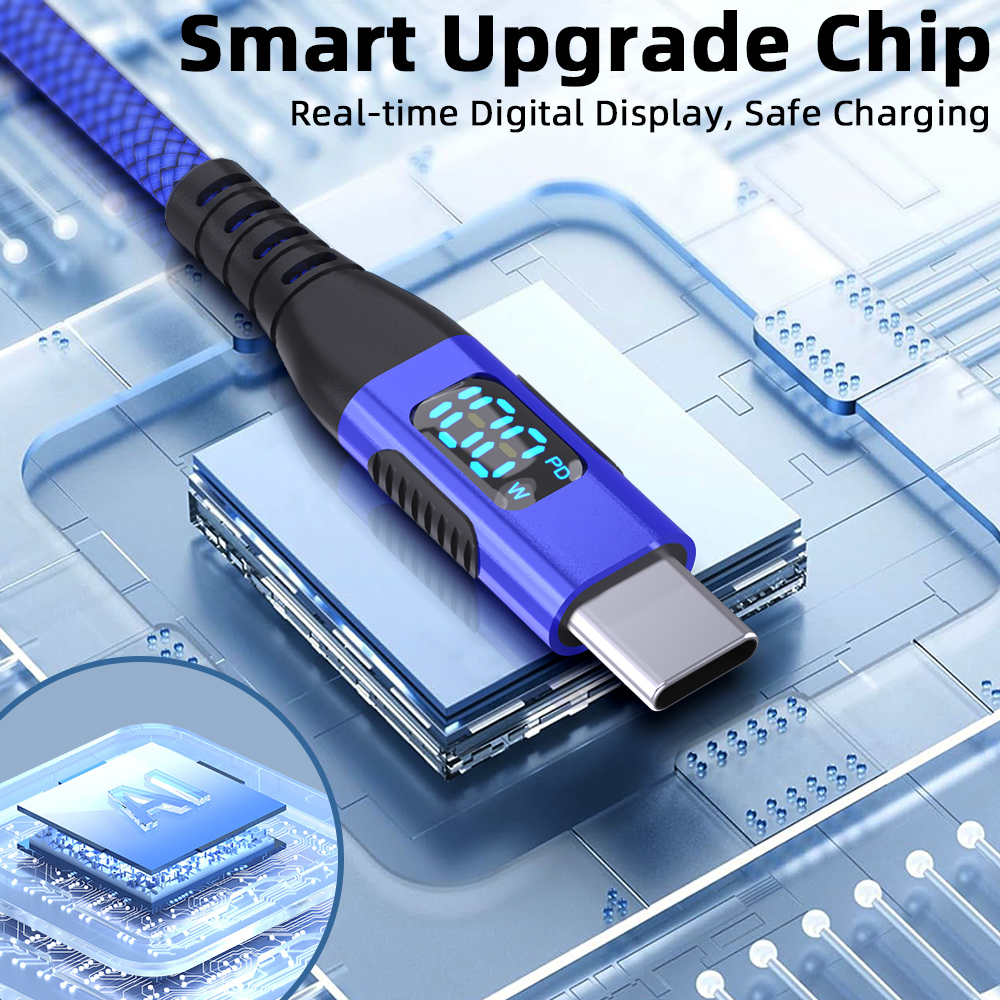 PD Type C Fast Charging Phone Charger 60W USB C To USB C Quick Charge Cable Data Cord 1