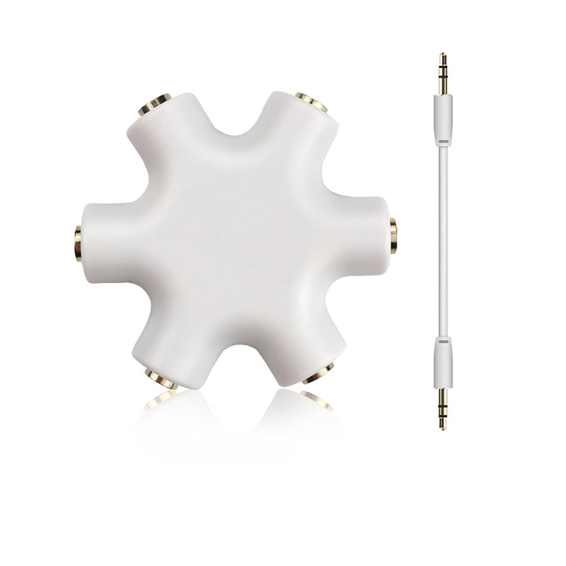 Male To Female Audio Splitter Adapter Headphones Audio Data Cord Converter 7