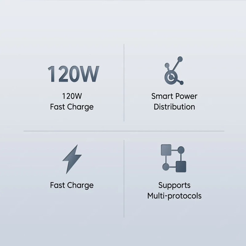 Fast Charging GaN USB Charger Quick Charge Type C Phone Adapter 4