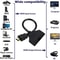 HD HDMI Splitter Out Cable Adapter For Laptop TV Box Monitor Male To Female 2