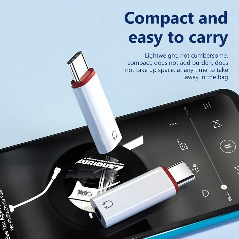 Jack Type C Audio Converter USB C To Earphone Adapter Earphone Audio Connector For Audio Devices 1