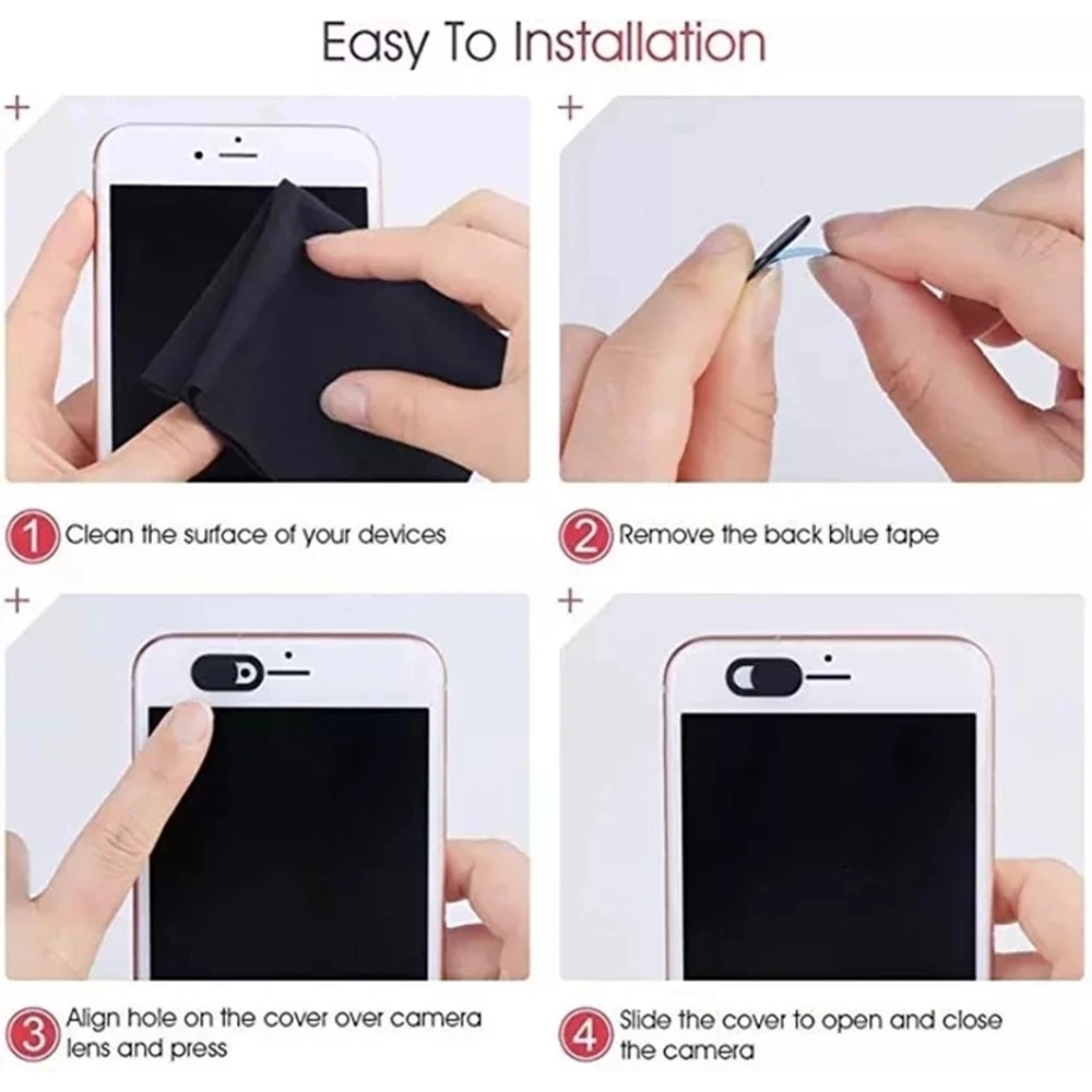 Webcam Cover Shutter Privacy Sticker for Laptop Mobile Phone Universal Antispy Camera Lens