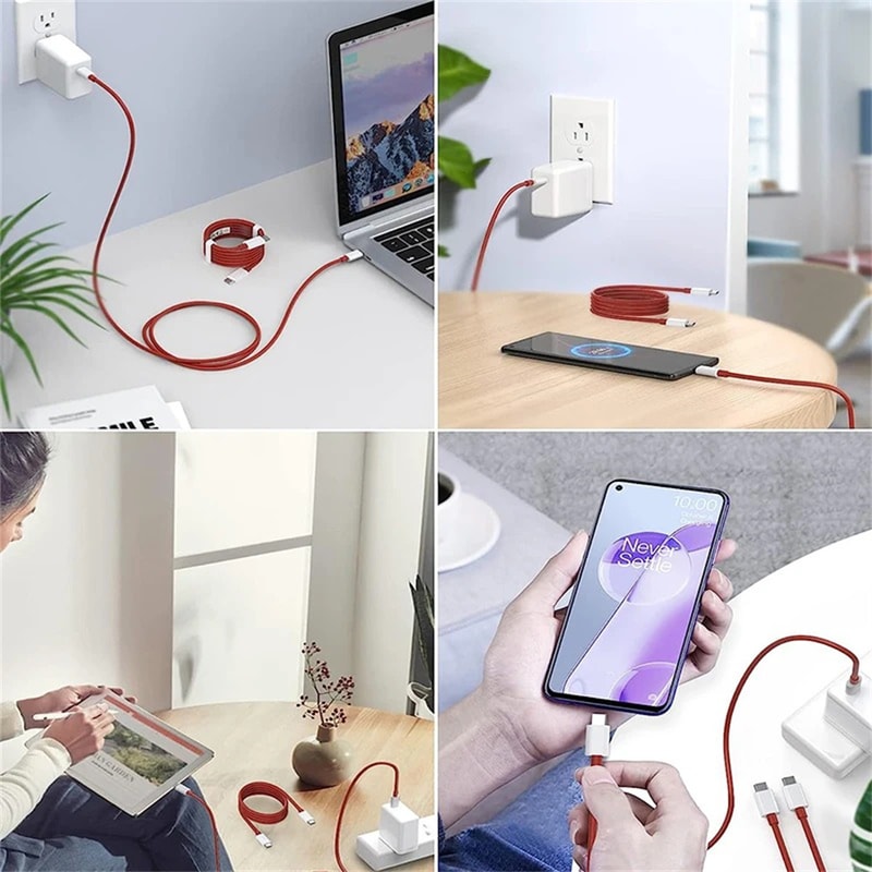 USB C To USB C PD Cable Fast Charging Data Cord High Speed Quick Charge Wire