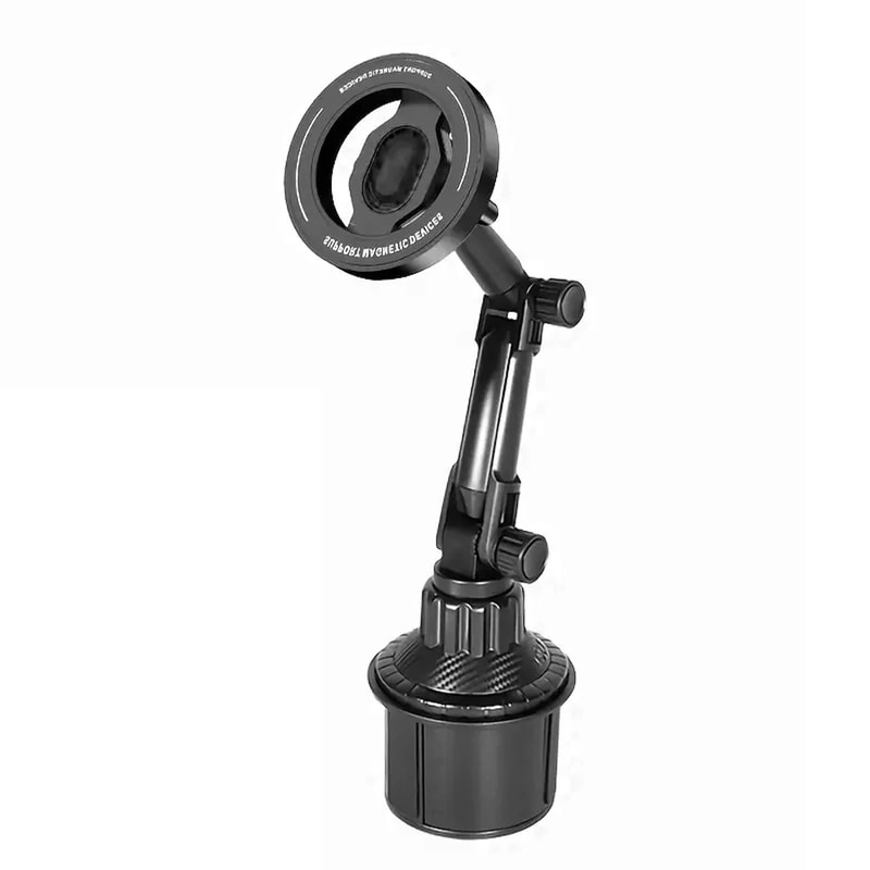 Rotation Magnetic Phone Holder For Car Installation Of Water Cup Cell Mount 5