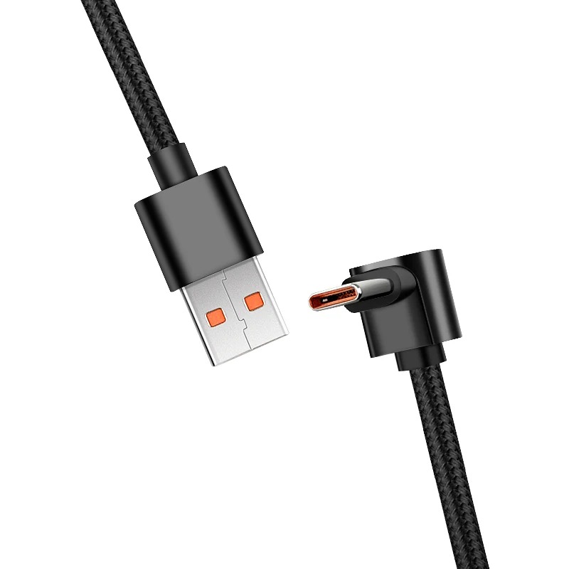 Type C Quick Wire USB C to USB C Cable Elbow Phone Charger Data Cord
