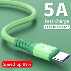 liquid silicone usb c cable fast charging data cord type c quick charge phone charger