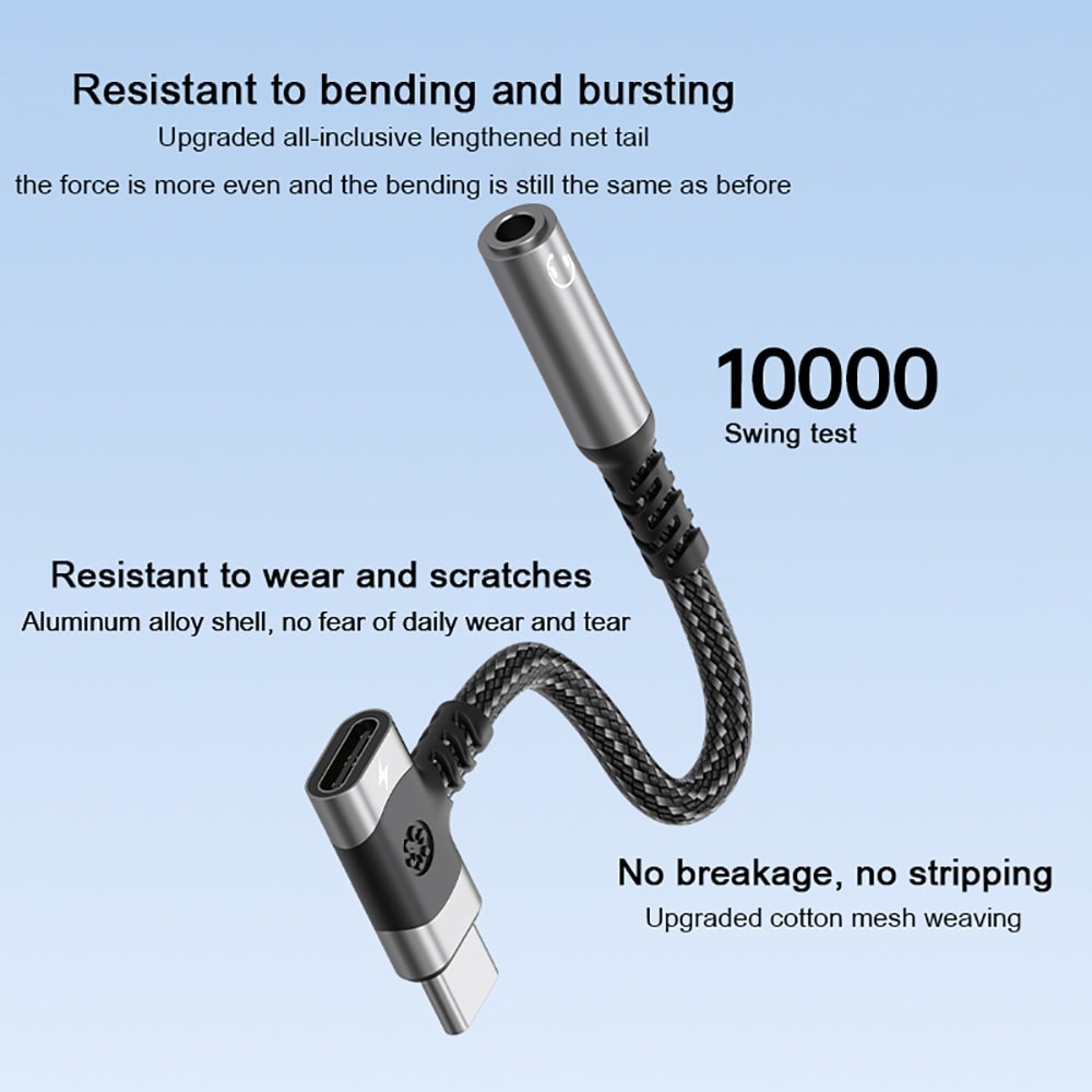 Type C OTG Splitter USB C to Jack AUX Audio Adapter Headphone Cable Converter