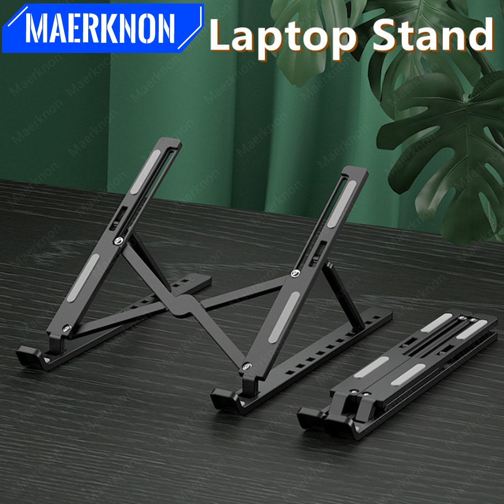 Foldable Portable Laptop Stand Adjustable Notebook Bracket Computer Monitor Holder Tablets Base Acc 0