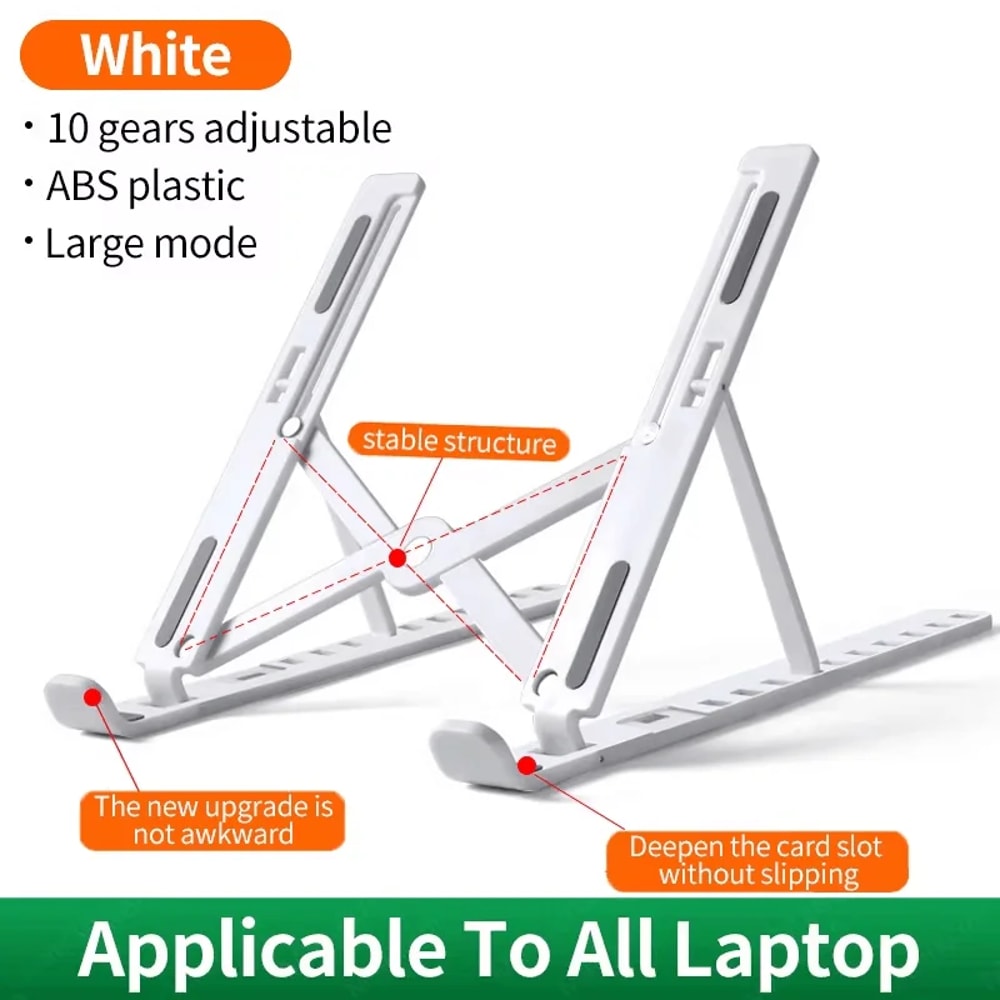 Foldable Portable Laptop Stand Adjustable Notebook Bracket Computer Monitor Holder Tablets Base Acc 8