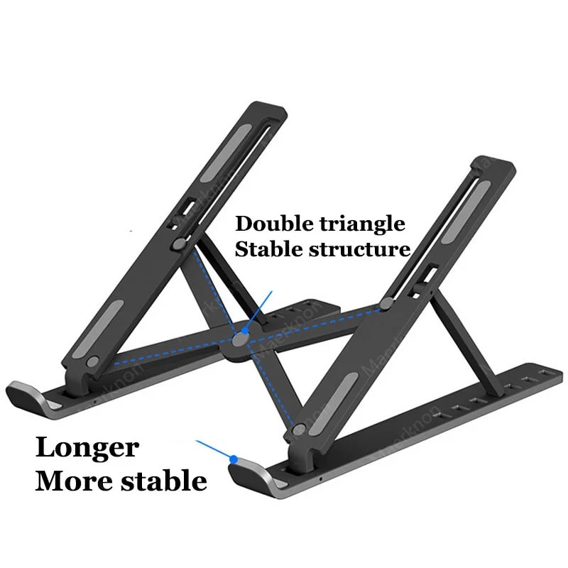 Foldable Portable Laptop Stand Adjustable Notebook Bracket Computer Monitor Holder Tablets Base Acc 5