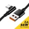 USB C Quick Charging Cable Elbow Data Cord Phone Charger Type C