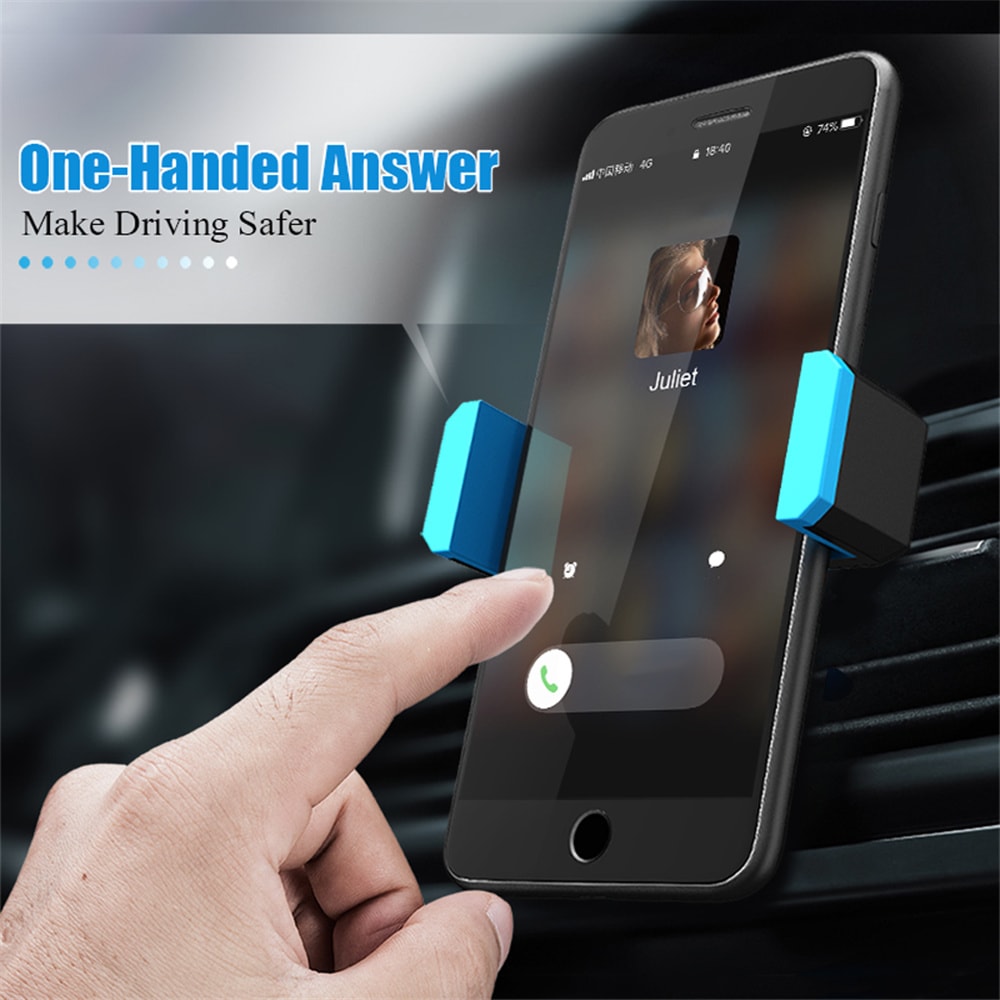 Universal Car Phone Holder Rotation Air Vent Clip Mount Stand For GPS Navigation Smartphone 3