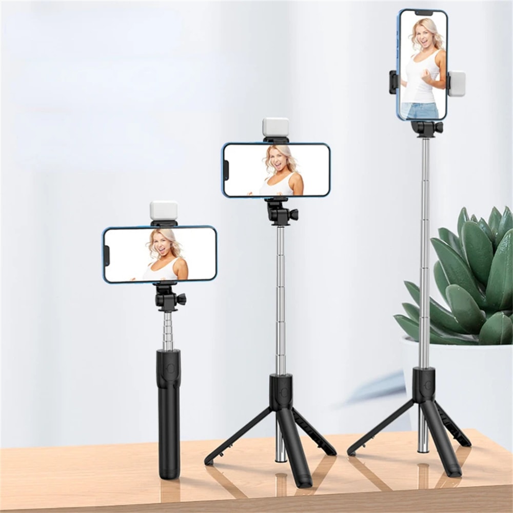 Portable Wireless Bluetooth Selfie Stick Tripod Stand With Remote Shutter Multifunctional Tripod Fo 0