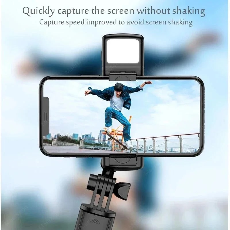 Portable Wireless Bluetooth Selfie Stick Tripod Stand With Remote Shutter Multifunctional Tripod Fo 3