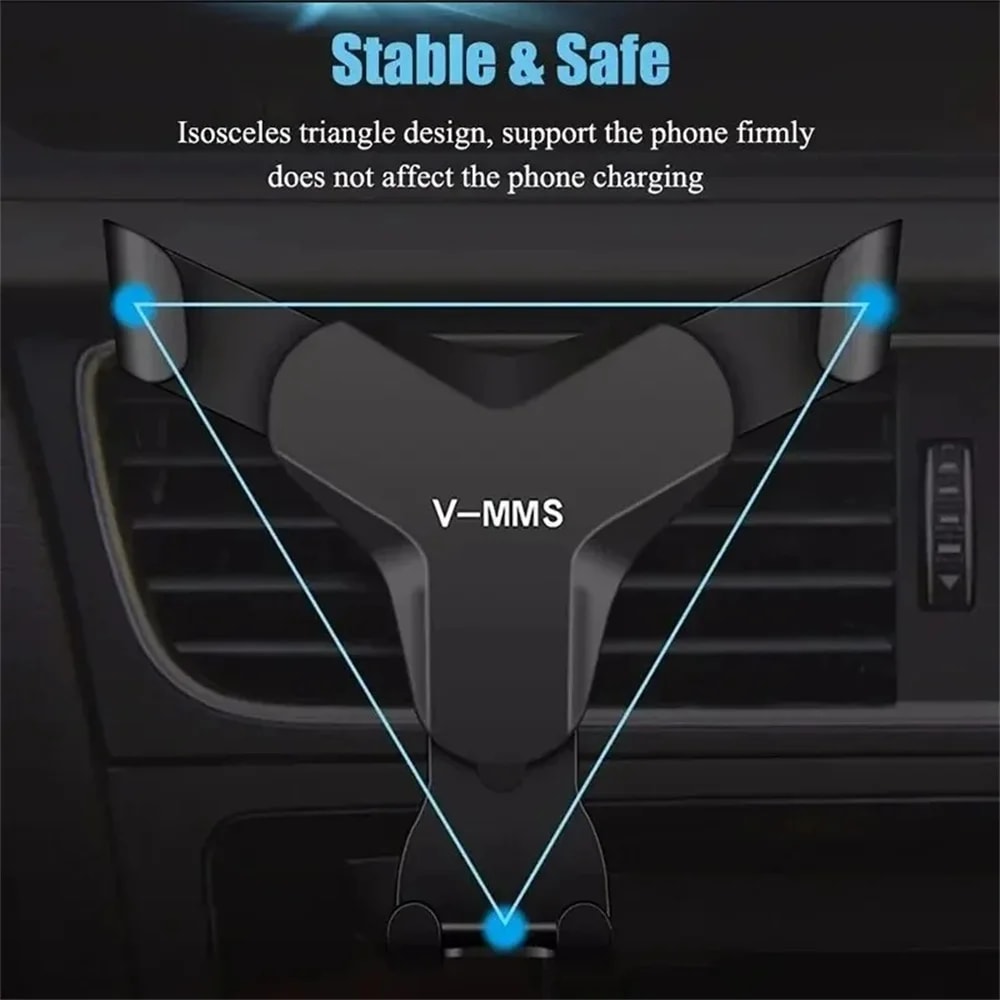 Universal Smartphone Holder Gravity Car Phone Holder Stand Air Vent Mount In Car GPS Support Stand 2
