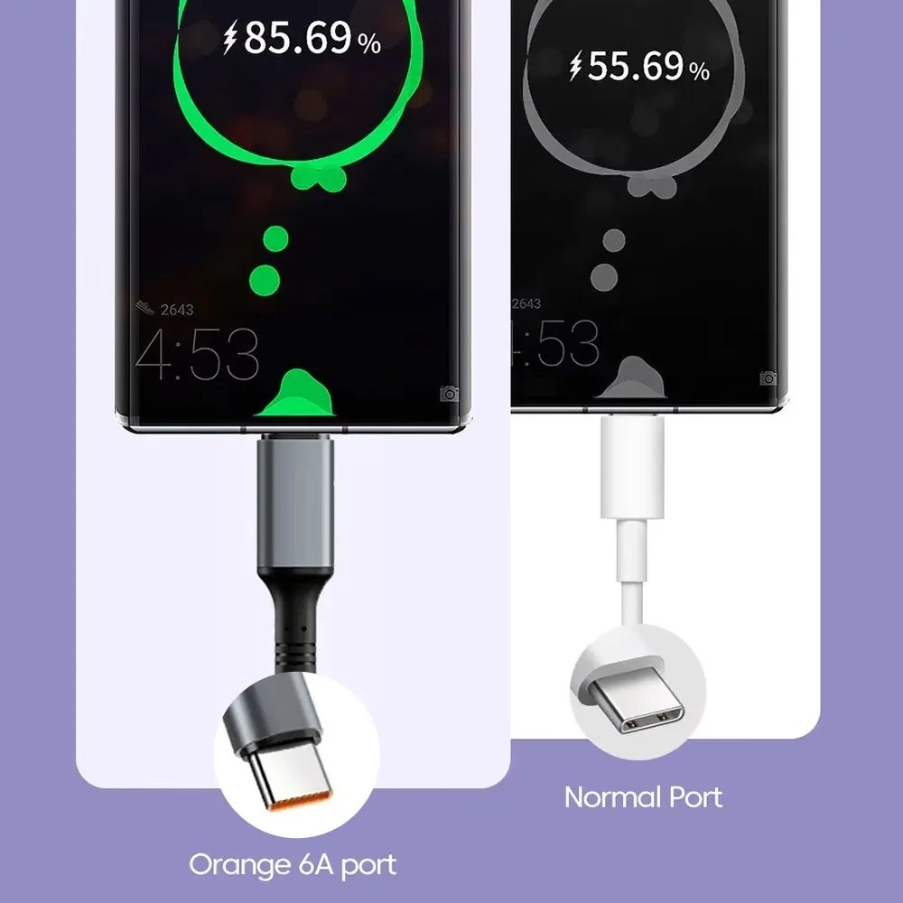 USB Type C Cable PD Fast Charging Retractable Spring Data Cord For USB C Phone Charger 3